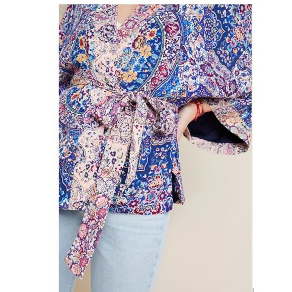Jasmine Kimono in Paisley Lilac Motif from Anthropologie – One Size - NWT - Picture 4 of 9